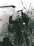 John Jasper Hayman #1726 Grandson, Earl Adair slipped up and took this picture of Grandpa praying. November 1920 (Hayman Family)